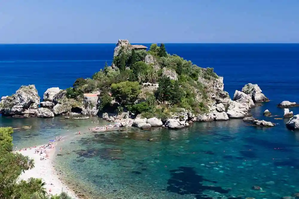 Boat excursion Taormina: Isola Bella and the Blue Cave with aperitif on board-image-7