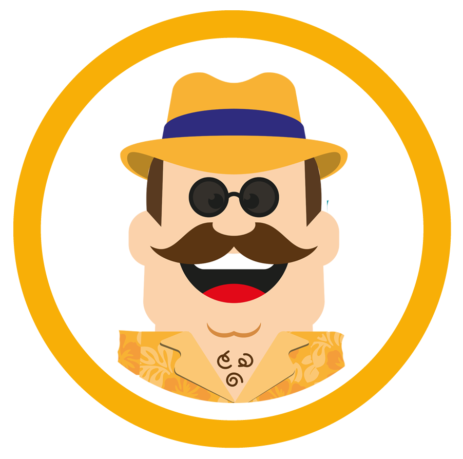 logo tondo con faccia tury